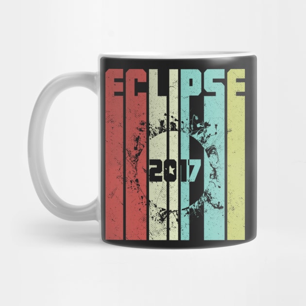 Eclipse 2017 August 21 Colorful Retro Pop Design by joshp214